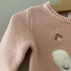 just one you pink animal sweater 18M