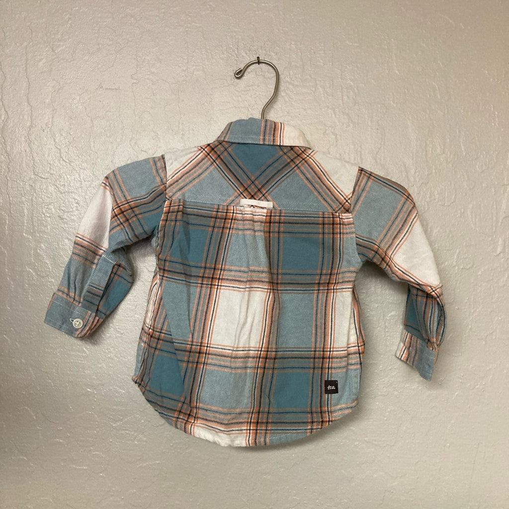 tea collection plaid shirt 12-18M