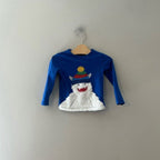 mini boden boys' blue long-sleeve tee 2-3Y