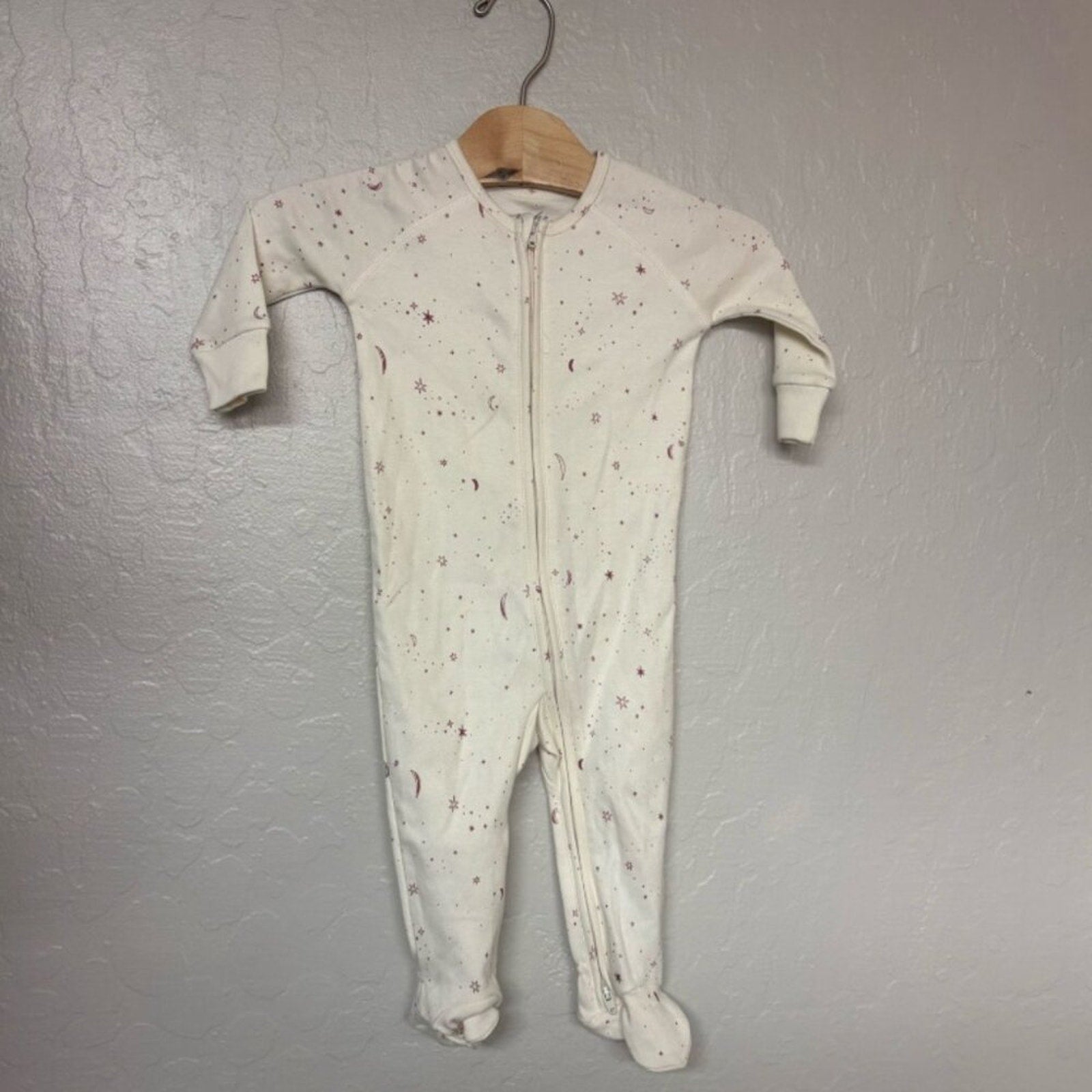 pehr gender neutral moon stars footie 3-6M