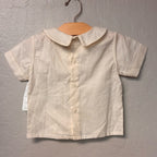 strasburg girls' cream button up blouse 24M