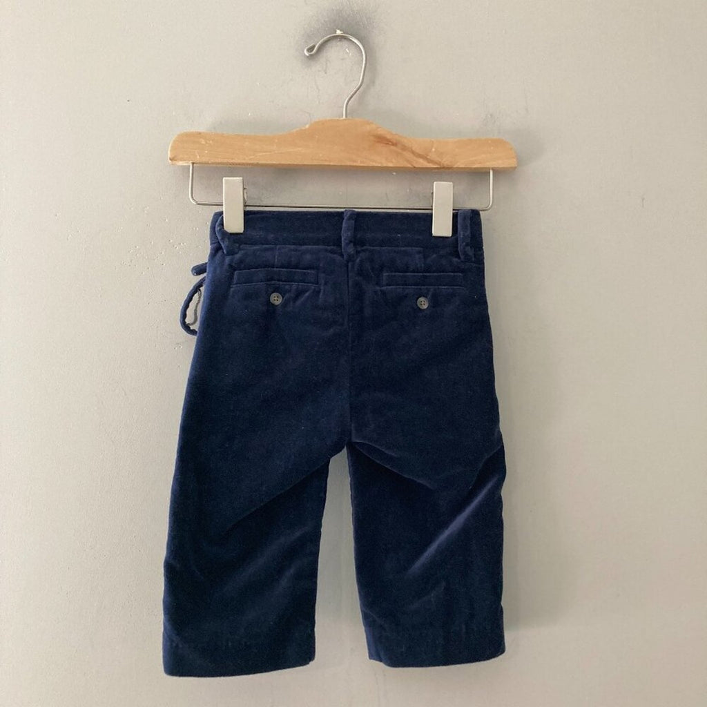janie and jack navy velvet pants 6-12M