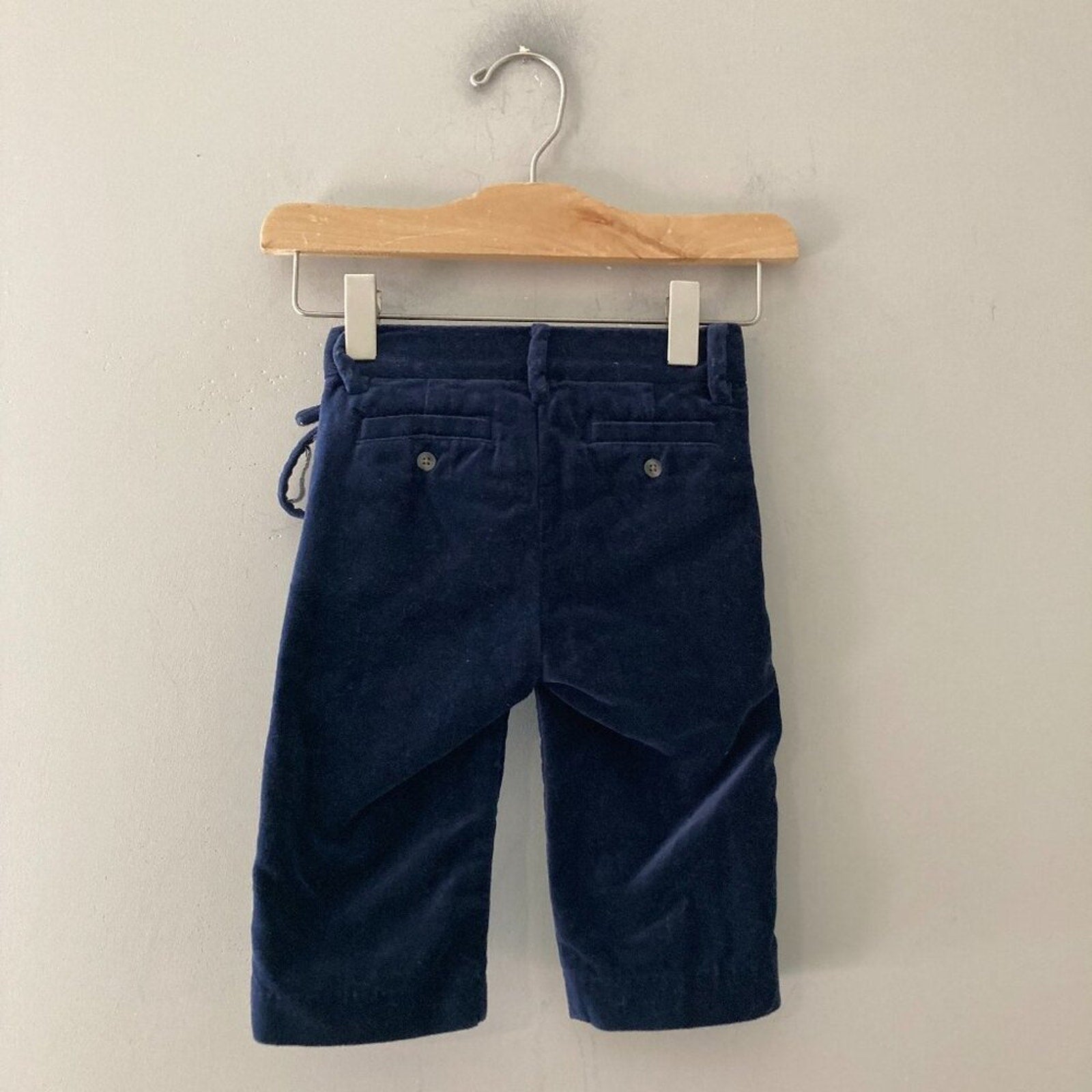 janie and jack navy velvet pants 6-12M