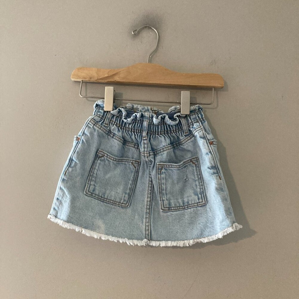 zara denim skirt 2-3Y