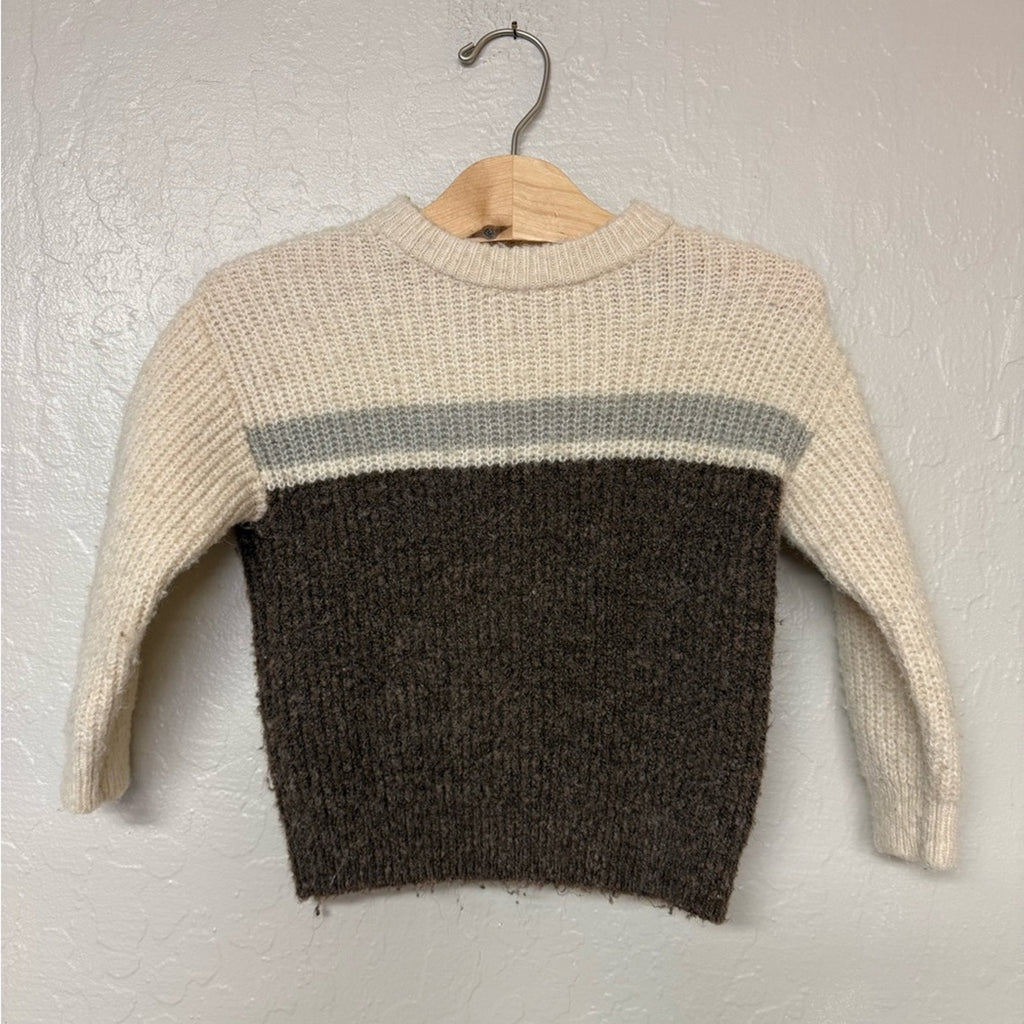 zara boys' colorblock sweater 2-3Y