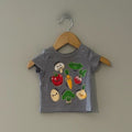 the children's place gray veggie tee 6-9M