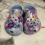 crocs girls' floral shoes 11c