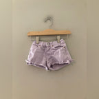 zara purple jean shorts 9-12M
