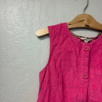 mini boden girls’ pink corduroy sleeveless dress 11-12Y