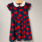 posh peanut apple print dress 2T