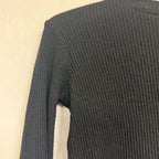 zara girls' black mock turtleneck 4-5Y