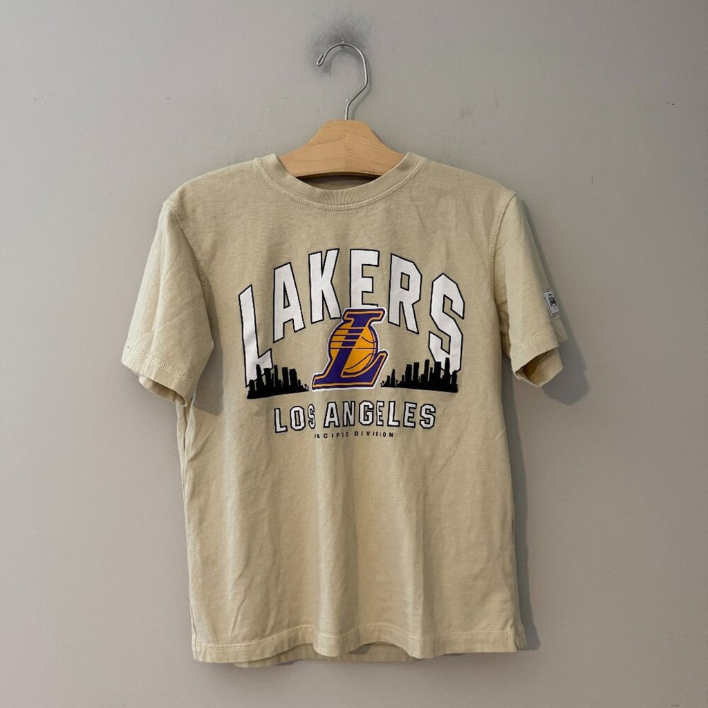 zara cream lakers t shirt 8-9Y