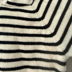 zara black white striped sweater 9-12M