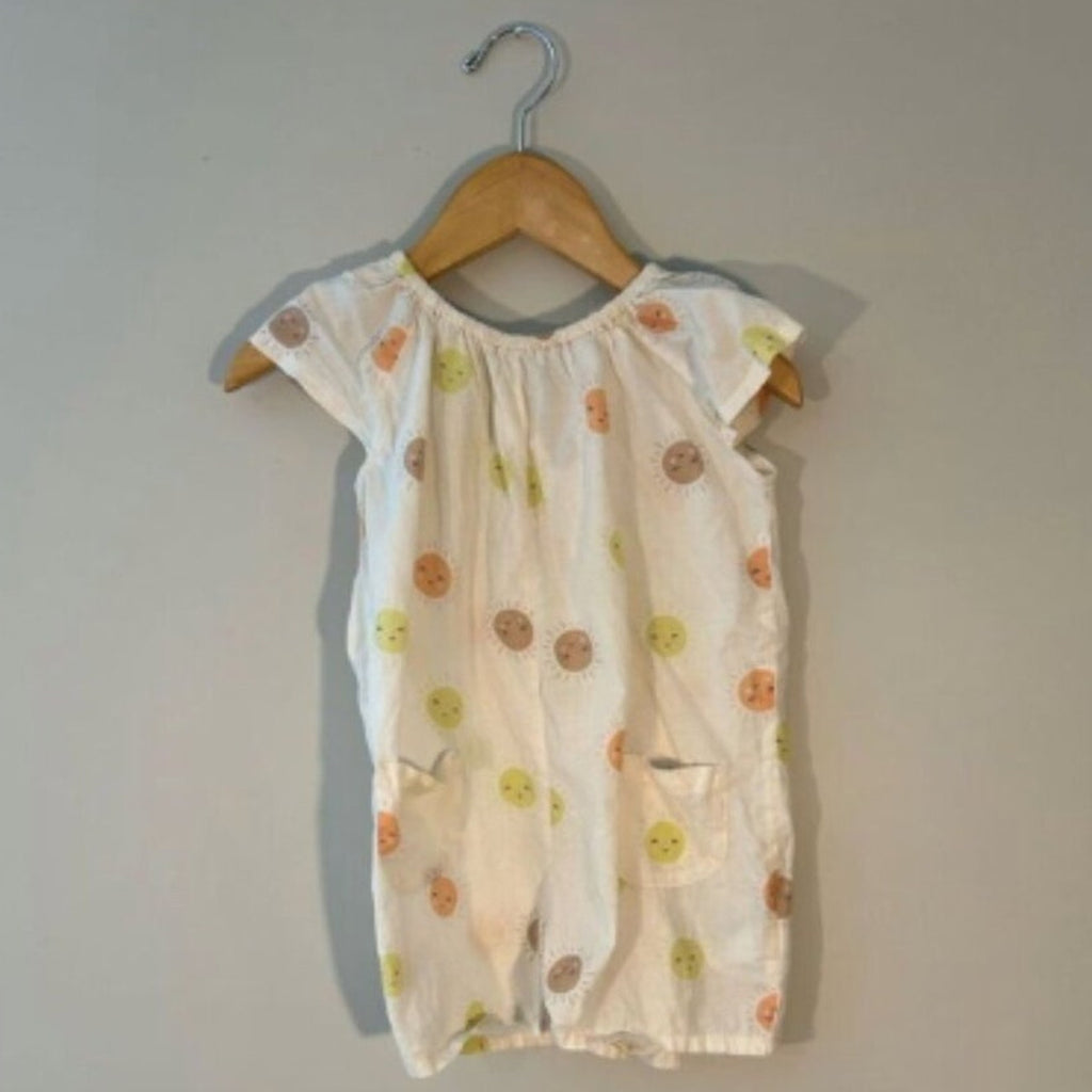 h&m cream sunshine romper 18M