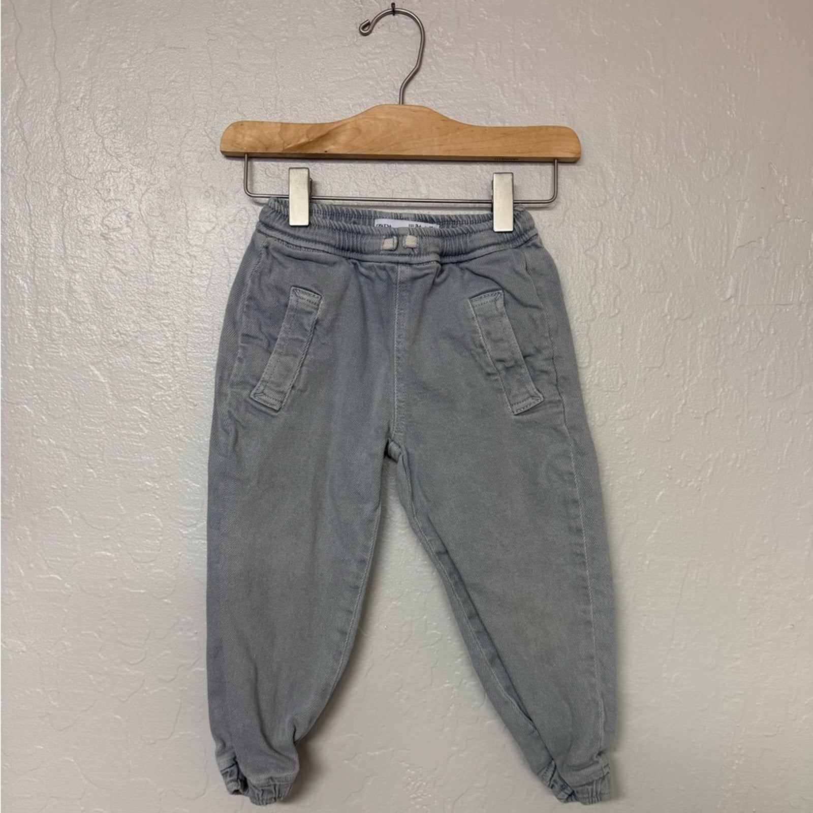 zara boys' denim joggers 3-4Y