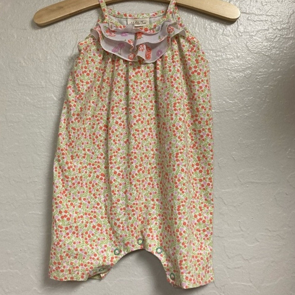 matilda jane green pink romper 12-18M