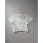 zara girls' eyelet blouse 7Y