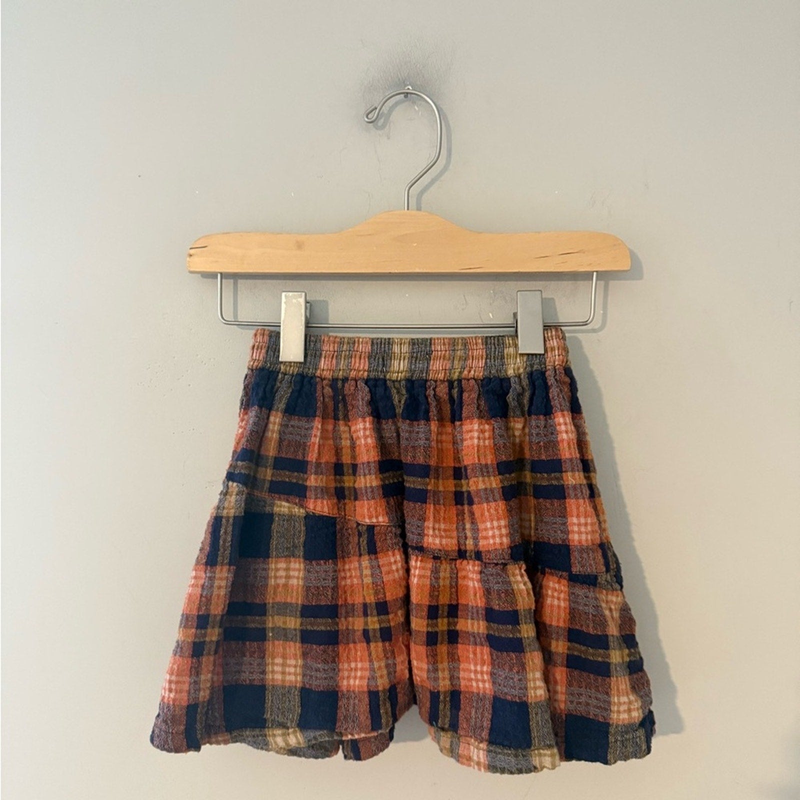 zara plaid flannel twirl skirt 4-5Y