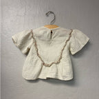 zara cream muslin top 9-12M