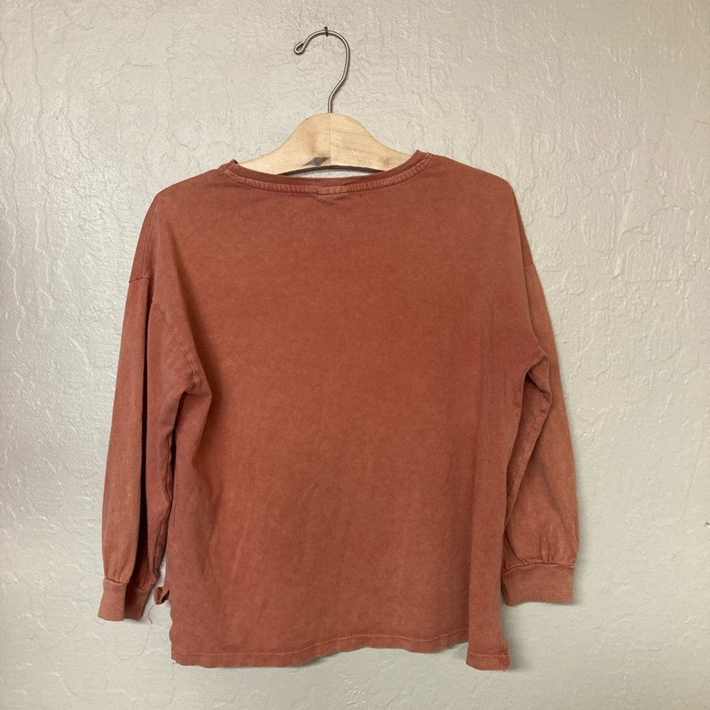 zara girls' long sleeve teddy bear 8Y
