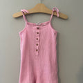 zara girls' pink ribbed romper 3-4Y
