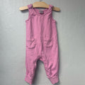 hanna andersson pink romper 12-18M