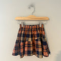 zara plaid flannel twirl skirt 4-5Y