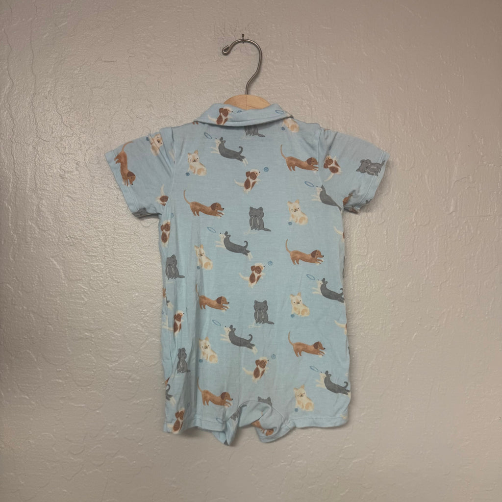 angel dear blue dog shortie 12-18M