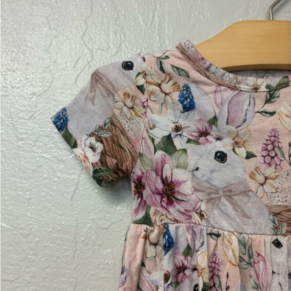 posh peanut bamboo bunny dress 6-12M