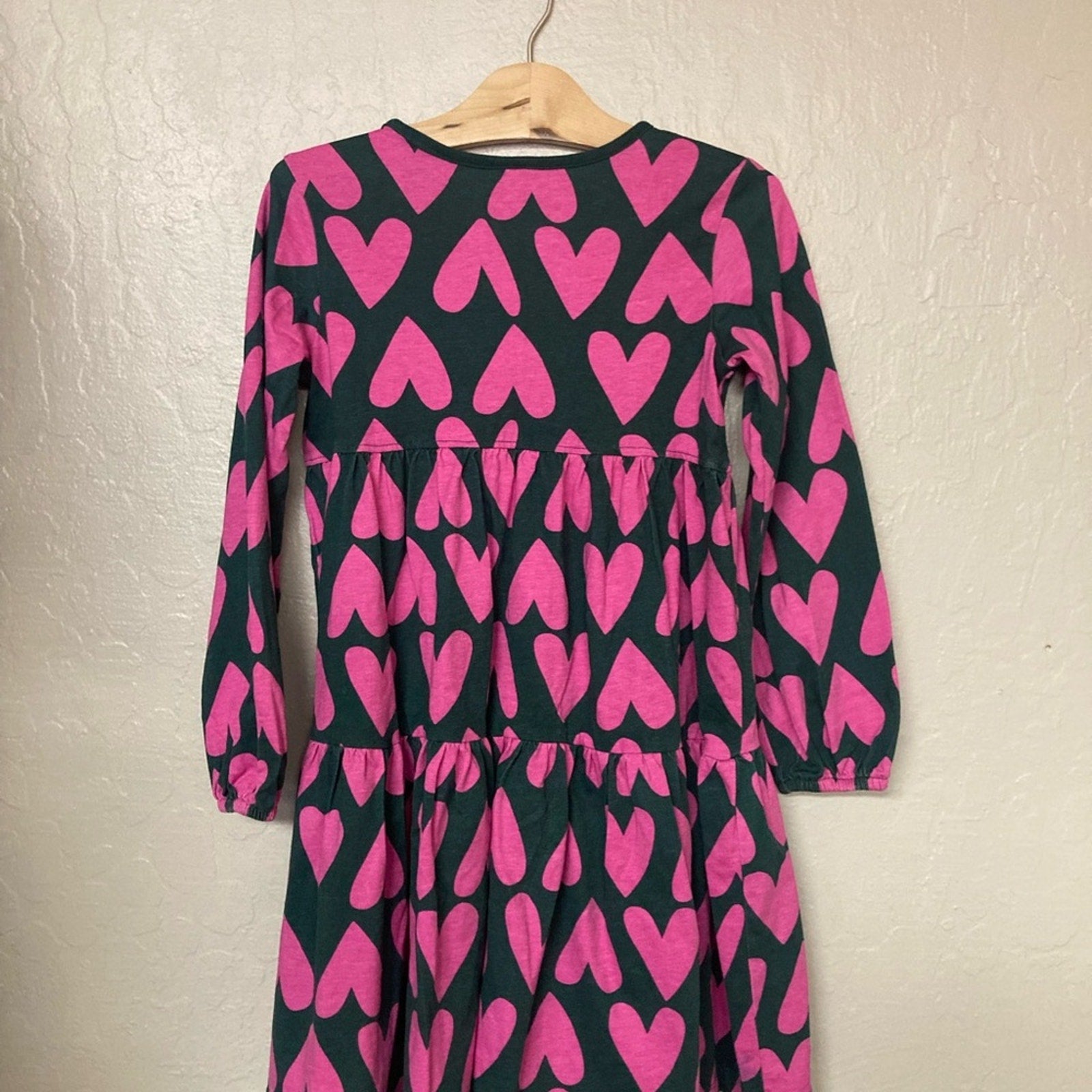 hanna andersson heart dress 10Y