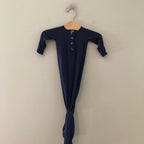 lou lou & co. navy bamboo gown newborn‎