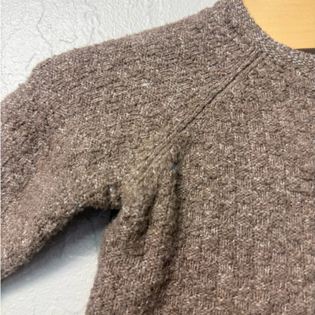 zara brown knit sweater 3-6M