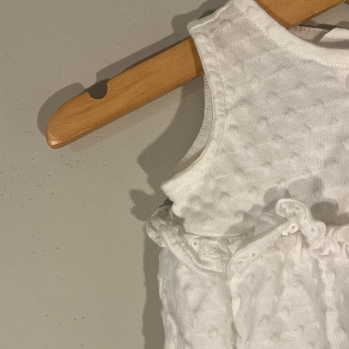 baby gap girls' white romper 0-3M