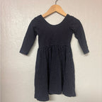 alice + ames girls' navy polka dot dress 3Y
