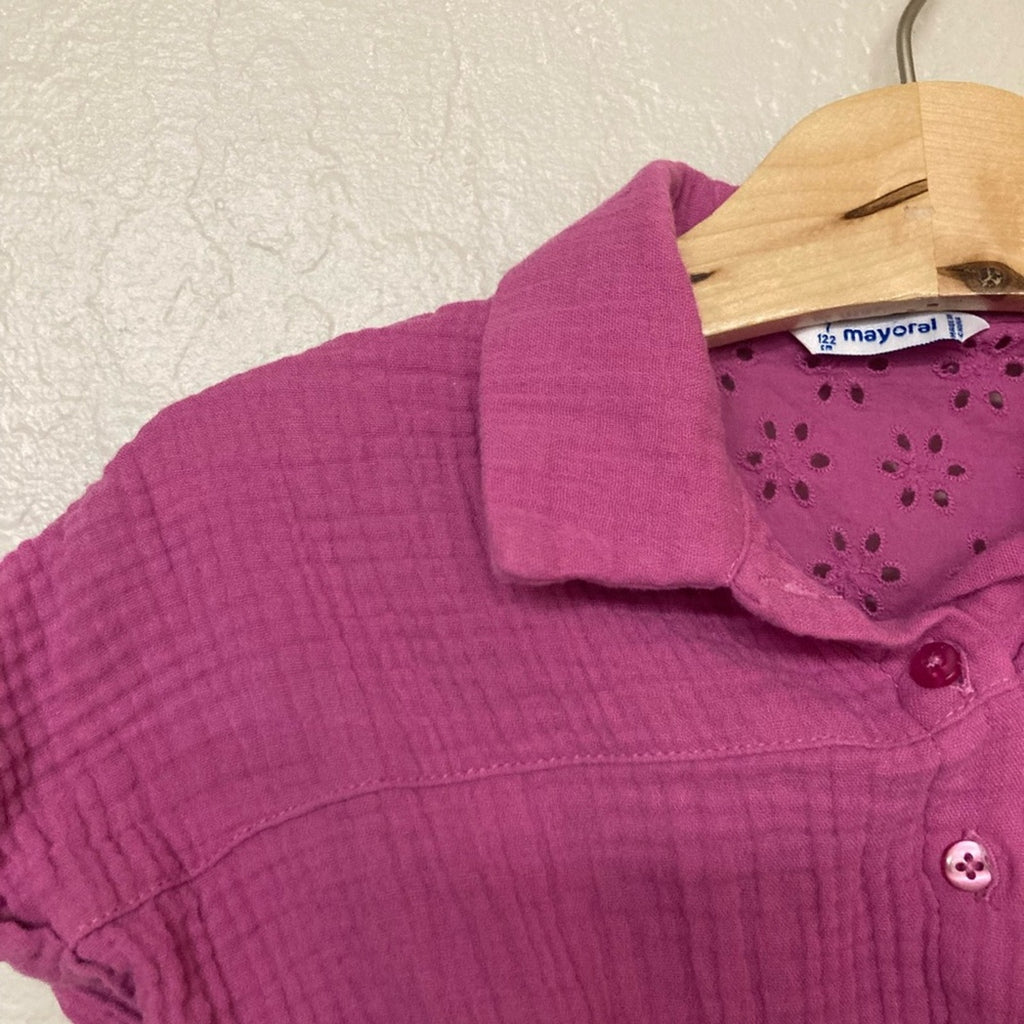 mayoral girls' set purple 7Y