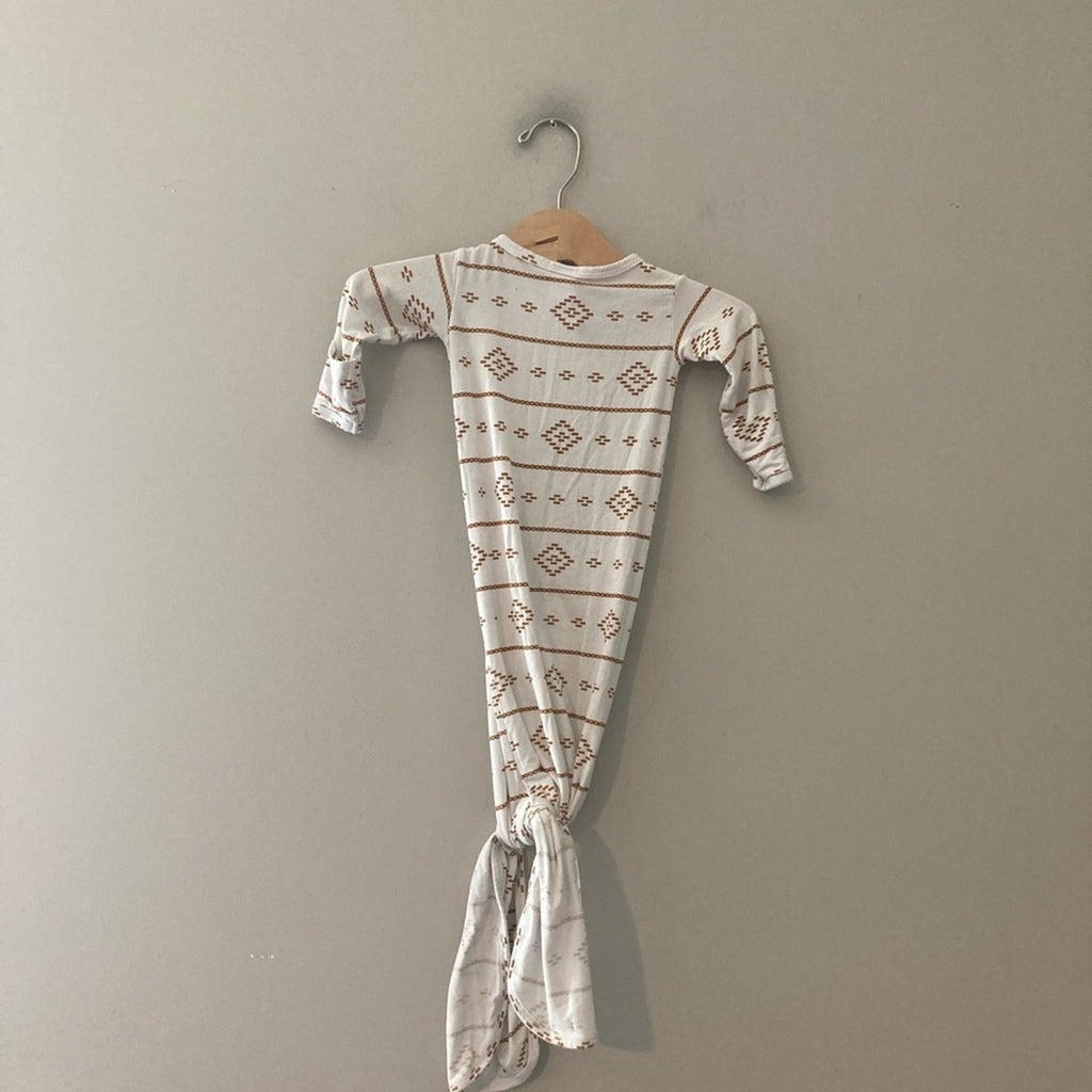 lou lou & co white gold gown newborn