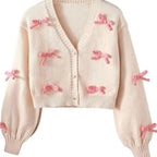 reverie threads bow cardigan 3-4Y