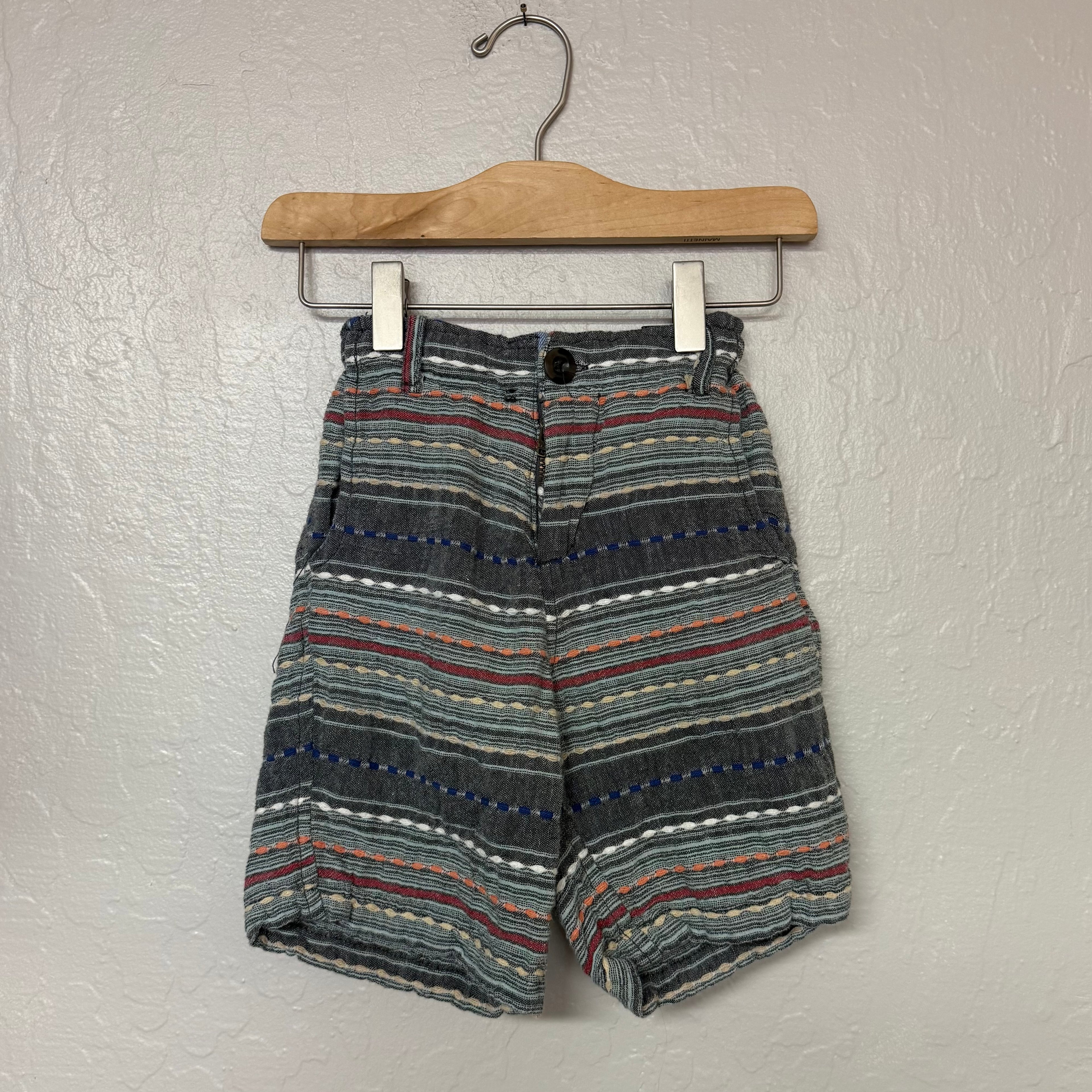 peek boys’ embroidered shorts 4-5Y