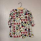 hanna andersson holiday cream dress 2T