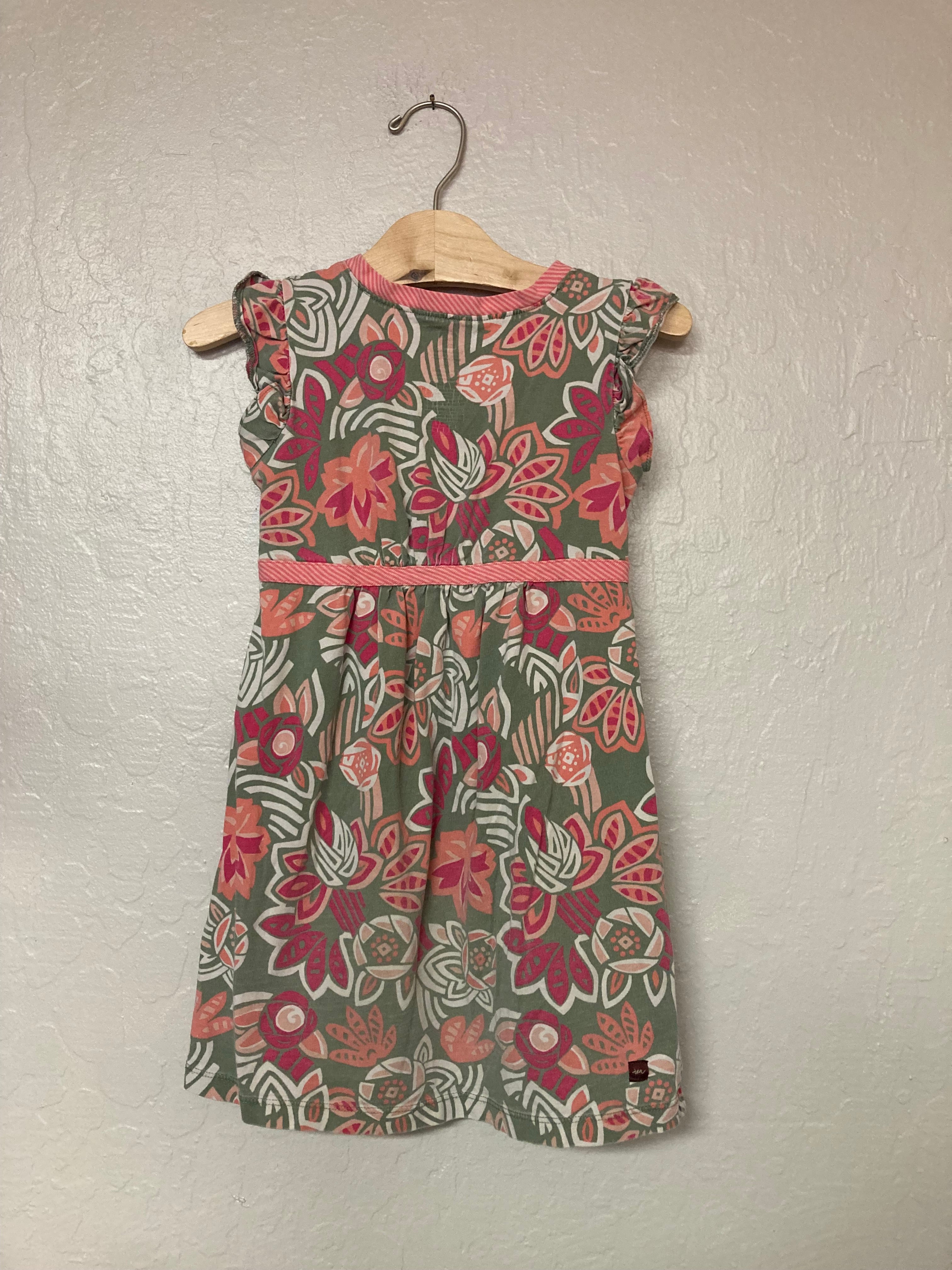 tea collection sleeveless cross-over dress 5Y