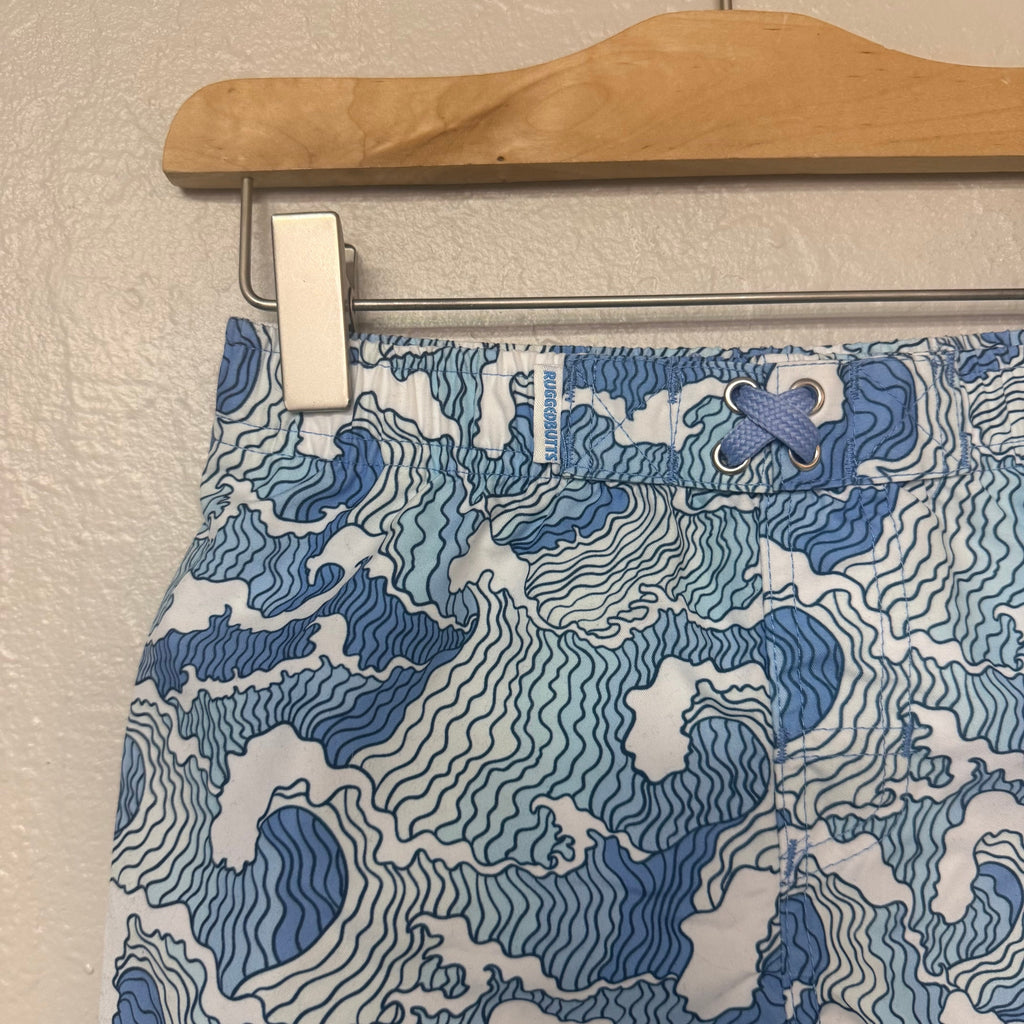 rugged butts blue swim trunks 4Y