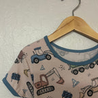 seed boys’ romper with trucks print 4-5T
