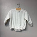 forever french baby sweatshirt cream romper 18-24M