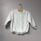 forever french baby sweatshirt cream romper 18-24M