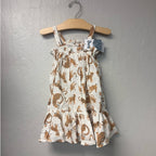 kite organic cotton cheetah slip dress 12-18M