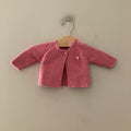 mayoral pink scalloped cardigan 1-2M