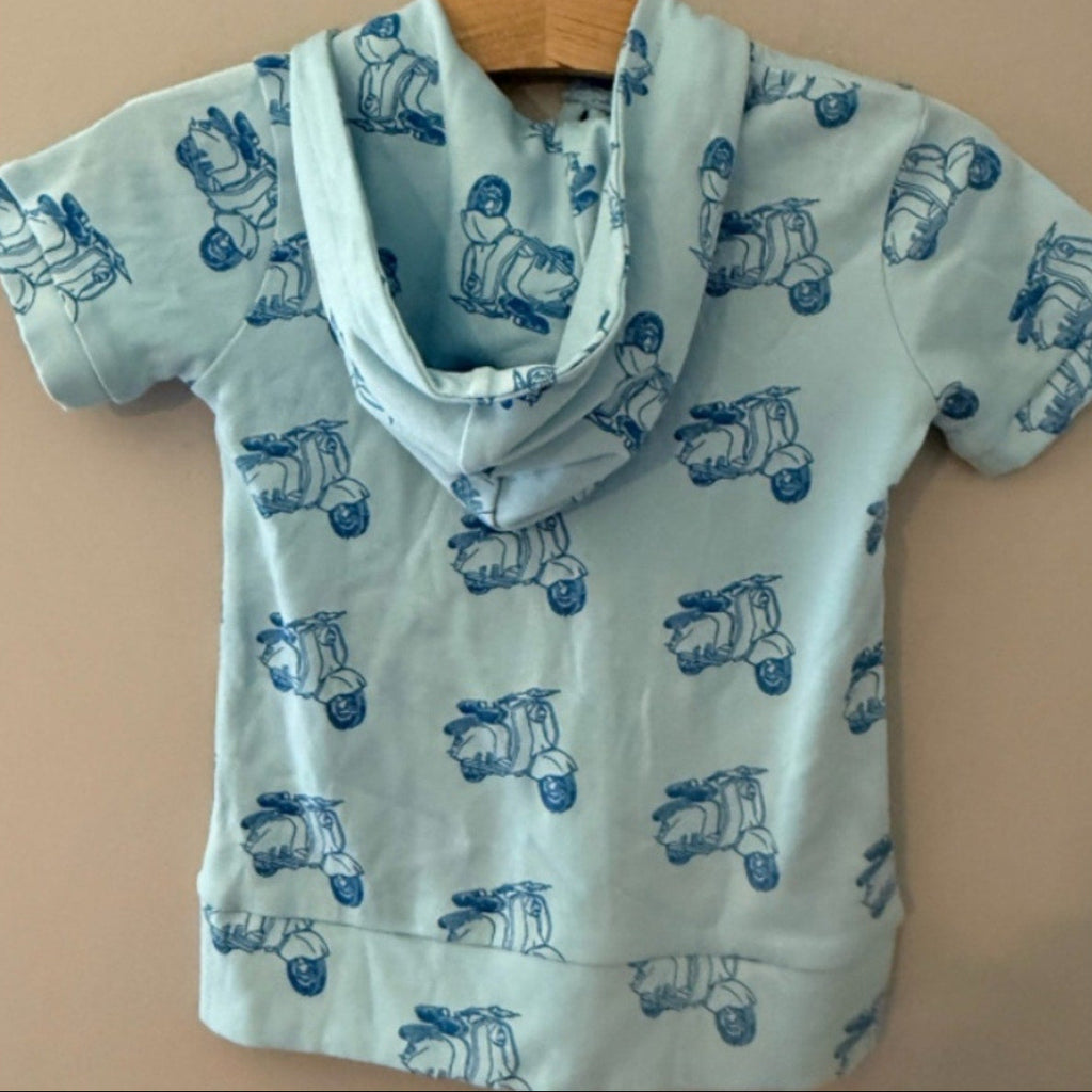 kate quinn boys' blue hooded top 3Y