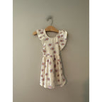 zara cream purple daisy dress 4-5Y