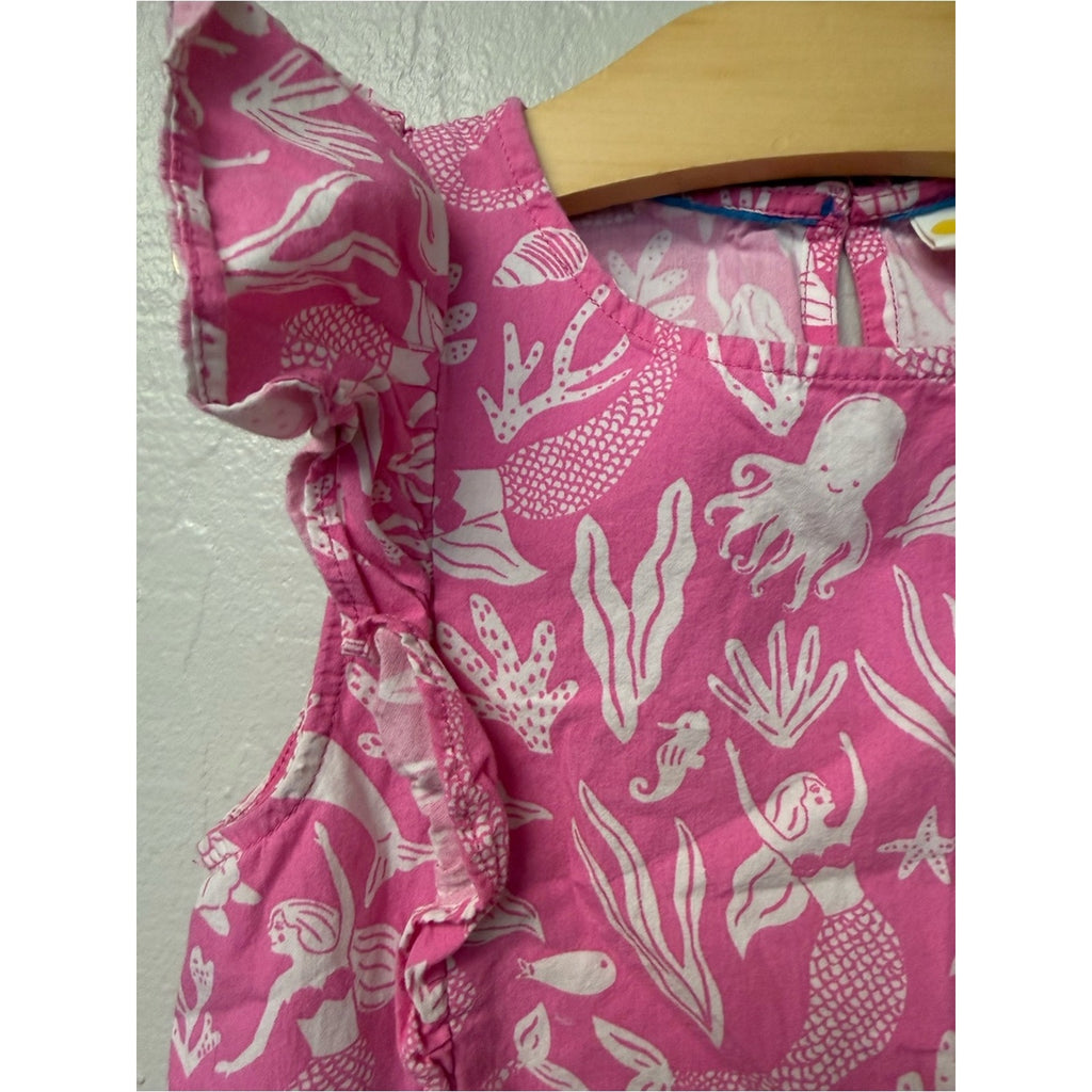 mini boden pink mermaid dress 5-6Y