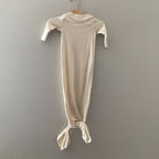 colored organics cream baby gown 0-3M
